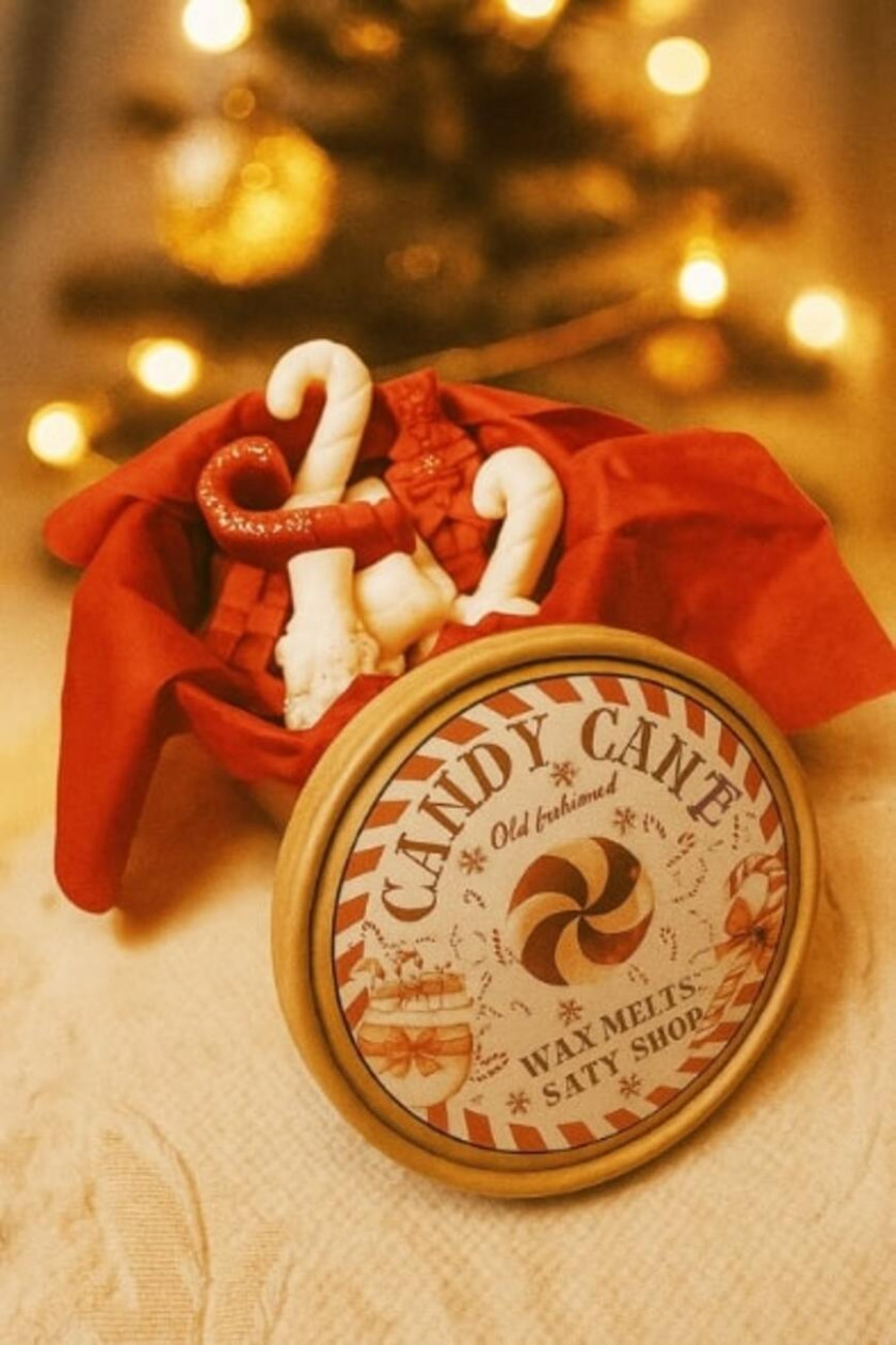 Προεπιλεγμένη φωτογραφία CANDY CANE WAX MELTS 85-90 gr