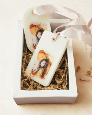 GOLD ORCHID 2 τμχ Αρωματικά ντουλάπας από φυτικό κερί σε κουτί GOLD ORCHID 2 τμχ Αρωματικά ντουλάπας από φυτικό κερί σε κουτί