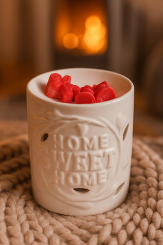 Κεραμικός αρωματιστής HOME SWEET HOME για wax melts Κεραμικός αρωματιστής HOME SWEET HOME για wax melts